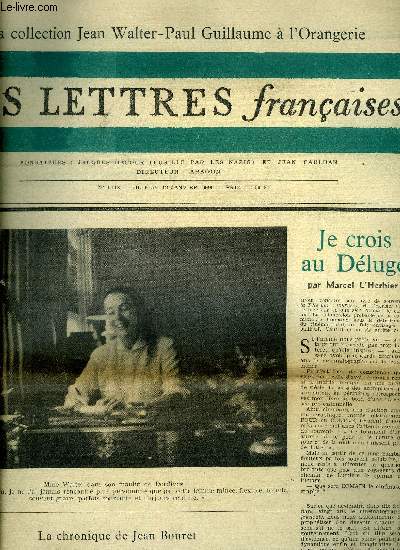 Les lettres franaises n 1113 - Je crois au dluge par Marcel L'Herbier, La chronique de Jean Bouret, prlude a l'orangerie, Les argots au muse par Pierre Daix, L'au dela des mers par Jean Gaugeard, Le grand complot par Tristan Renaud, Quinze inconnus