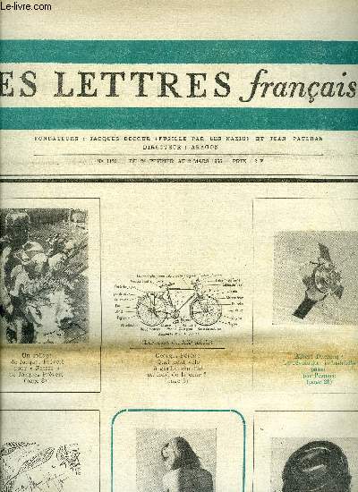 Les lettres franaises n 1120 - 2 lettres indites de Lorca, Quel petit vlo au guidon chrom a fond de la cour ? par Georges Perec, Jacques Prvert signe Fatras par Claude Couffon,Jacques de Bourbon Busset et le problme des frontires par Jean Gaugeard