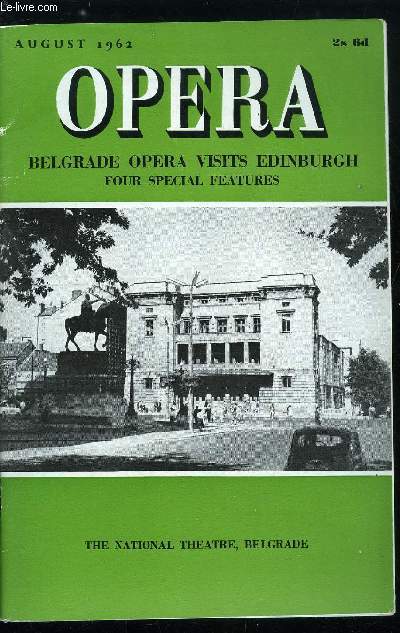 Opera n 8 - Belgrade's Opera Company by Dranko Dragutinovic, Prokofiev and the Opera by David Lloyd-Jones, People : 52, Oskar Danon by Williams Marshall, Khovanshchina - Opera and film by Arthur Jacobs