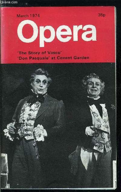 Opera n 3 - The story of vasco by Bayan Northcott, Dresden Anniversaries by James Helme Sutcliffe, The Ring of the nibble ung by Susan Herbert, Opera on the gramophone : 35, Manon - part 2 by Alan Blyth