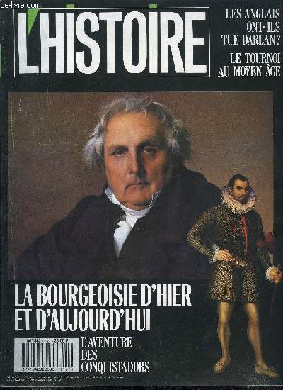 L'histoire n 121 - Ce que les indiens m'ont appris par Pierre Chaunu, Les conquistadors par Jospeh Prez, Le tournoi, c'est la guerre par Dominique Barthlmy, Splendeur et misre de Tyr la Phnicienne par Ernest Will, Qu'est-ce qu'un bourgeois ?