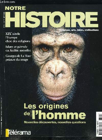 Notre histoire : la mmoire religieuse de l'humanit n 196 - Jean Pierre Rioux raconte : des passions algriennes, Expositions : le Juif errant, Moyen Age en B.D. par Jrome Partage, Le Mahabharata en franais par Bruno Cabanes, L'anglicanisme