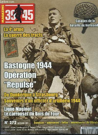 39-45 magazine n° 272 - 5 septembre 2009, 65e anniversaire de la libération de Pontarlier par Carlo Triolo, Tanks in Town 2009, encore un record du monde par Alain Henry de Frahan