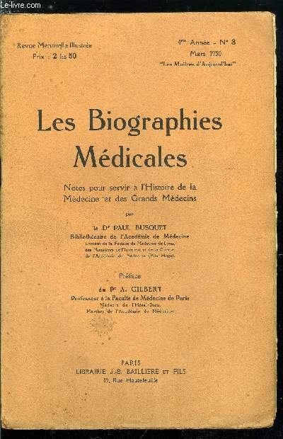 Les biographies mdicales n 3 - Achard Emile-Charles