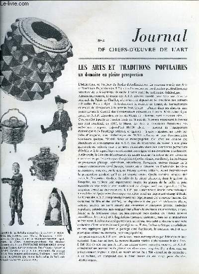 Journal de chefs-d'oeuvre de l'art n 4 - Les arts et traditions populaires, un domaine en pleine prospection, Le repas chez Simon de Vronse, Les peintres japonais de Paris, Portrait identifi d'un grand roi du Cambodge ancien Jayavarman VII