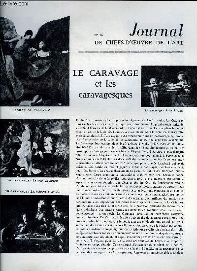Journal de chefs-d'oeuvre de l'art n° 14 - Le caravage et les caravagesques, Jean Villeri, Bronzes et poteries Sao, Delacroix et les femmes d'Alger