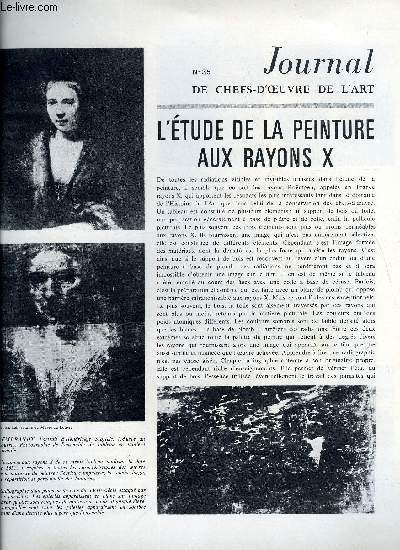 Journal de chefs-d'oeuvre de l'art n 35 - L'tude de la peinture aux rayons X, Un carton de Toulouse Lautrec pour un million, Roberto Matta, Le palais des congrs au pied du Fuji Yama