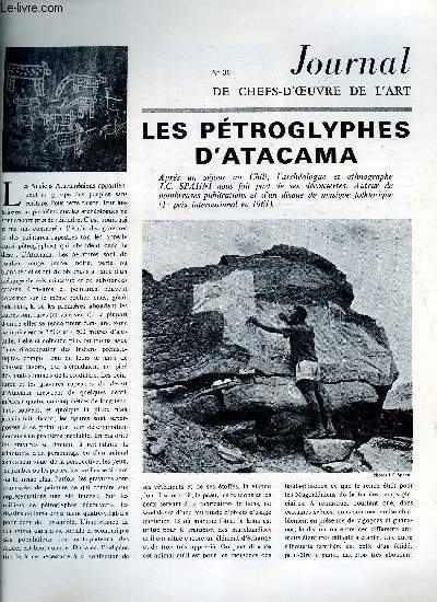 Journal de chefs-d'oeuvre de l'art n 39 - Les ptroglyphes d'Atacama, Berni, La section d'or, une silencieuse rvolution