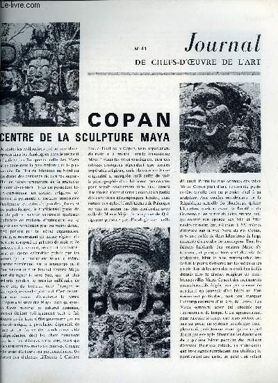 Journal de chefs-d'oeuvre de l'art n° 41 - Copan, centre de la sculpture Maya, Luichy Martinez, Schneider, Les greco d'Illescas