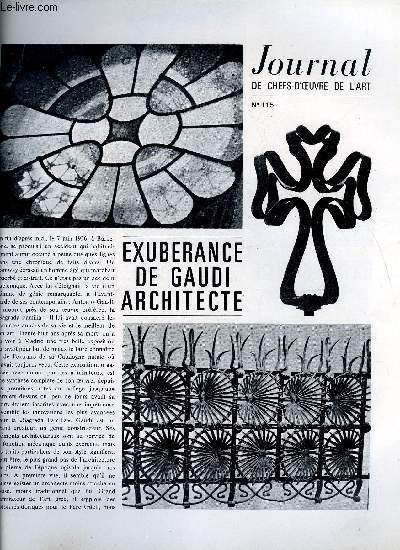 Journal de chefs-d'oeuvre de l'art n° 115 - Exubrance de Gaudi architecte, La danse balinaise