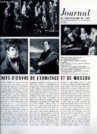 Journal de chefs-d'oeuvre de l'art n 128 - Chefs d'oeuvre de l'ermitage et de Moscou, Jean Couy, F. Kovacs, Lettrisme