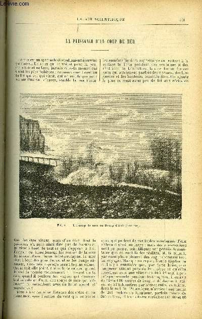 La vie scientifique n 29 - La puissance d'un coup de mer par Daniel Bellet, L'empoisonnement par le plomb par le Dr E. Monin, Circulation de l'eau dans les tubes de gnrateurs par C.Y., Les gisements de talc de Luzenac, La Sibrie et le chemin de fer