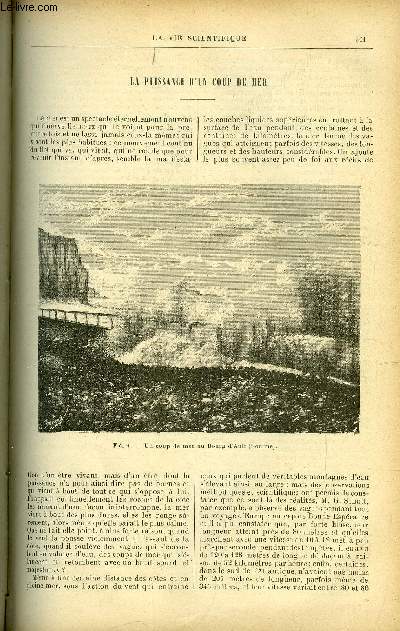 La vie scientifique n 29 - La puissance d'un coup de mer par Daniel Bellet, L'empoisonnement par le plomb par le Dr E. Monin, Circulation de l'eau dans les tubes de gnrateurs par C.Y., Les gisements de talc de Luzenac, La Sibrie et le chemin de fer