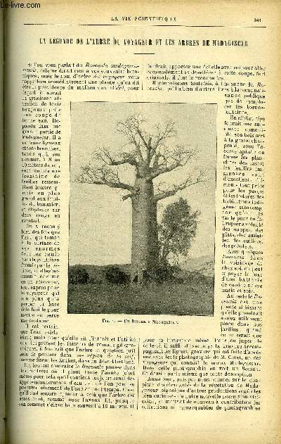 La vie scientifique n 32 - La lgende de l'arbre du voyageur et les arbres de Madagascar par Daniel Bellet, Influence de la couleur sur la dimension des surfaces par Jean Tillier, Mdecine pratique par le Dr E. Monin, Une visite a l'exposition