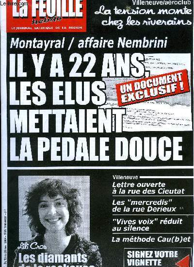 La feuille n 1177 - Tu vas voir ta gueule a la rcr, Expo a Villeneuve, la prison s'vade, Villeneuve, vives voix rduit au silence, Les diamants de la Rockeuse, Aro-club de Rog, La tension monte chez les riverains, Les mercredis de la rue Derieux