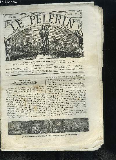 Le Plerin n 175 - Prires, Mois de Marie, ave maria, gratia plena, Souvenirs de mai 1871, Le dimanche de l'octave de l'ascension, Le gnral Vinoy, Une soeur par Edouard Grimblot, L'aide de Dieu et le Lion