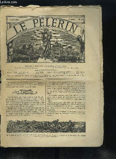 Le Plerin n 179 - Les trs grandes prires, Huit jours de plerinage a Paray-le-Monial, La puissance du Saint Sacrement, Miracle de Saint Antoine de Padoue, Souvenirs de mai 1871 (fin), Procs du plerin, L'heure a domicile