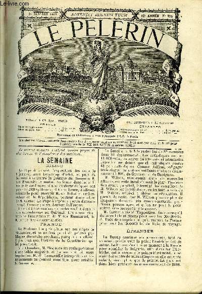 Le Plerin n 576 - Jubil pontifical, L'Irlande devant le pape, Revue rcrative de la semaine, Vocations, Ftes de Nol a Bethlem, Empereur, duc et moine, Notre Dame de Foy