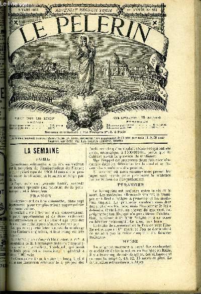 Le Plerin n 583 - Plerinage du Saint Joseph de Bon-Espoir, Multiplication des pains, Equitation, Jouer, Un mystre au moyen age, Fleurs du jardin de la bienheureuse Ins, Mditation de Printemps, Pigoulet par Jean Brda