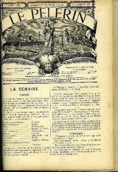 Le Plerin n 588 - Les lieux-saints, le pape et les vques, Scnes d'un thatre qui n'a pas fait relache, Les trois vaincus, Fabriquer ses cierges, Le nouvel tat de choses, Paddy la balayeuse par Jean Grange