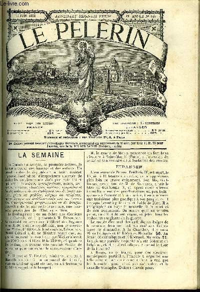 Le Plerin n 599 - Frdric III, Postdam, Retour, Fleurs de Lourdes, Le Golgotha aux Champs-Elyses