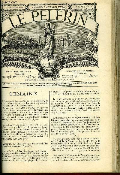 Le Plerin n 613 - Le 30 septembre, messe universelle pour les ames du purgatoire, 1er octobre ouverture du mois du Rosaire, prires pour l'glise universelle, Nouvelles de Terre-Sainte, Echos du plerinage national a Lourdes, Saint-Suaire de Cadouin