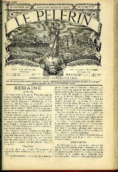 Le Plerin n 621 - Mort de Mgr Besson, Pots de vin, Comdie des pots, Apostrophe, L'ami du Czar, Institut Pasteur, Gaetano par F.H.