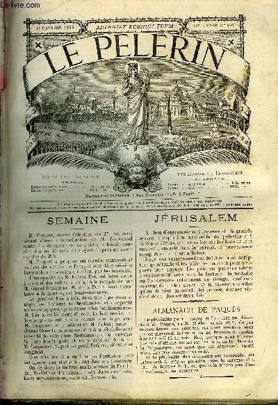 Le Plerin n 632 - Jrusalem, Je ne suis pas apotre, Sachons mourir, Serpents, Dimanche de la septuagsime, En mer