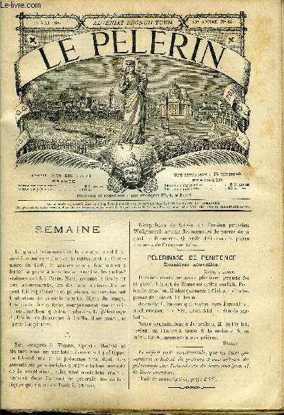Le Plerin n 645 - Rome et Jrusalem, Guerres de cent ans, Exposition, IIIe dimanche aprs Paques, Paquerette (suite) par Alfred de Besancenet