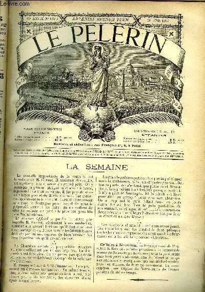 Le Plerin n 859 - Courses, L'pe de Roland, Une gurison, Le cathchisme en images, Les anciennes corporations, L'ane ensorcel, Pas si vite, A la gloire de Marie