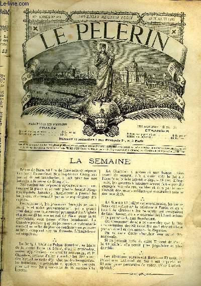 Le Plerin n 864 - Lourdes et les lections, Les grandes gurissons de Lourdes, Fume, Le centenaire des tlgraphes, Le fou de Glna (suite) par Lois de Kerval, Clous