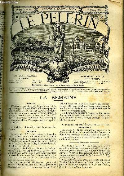 Le Plerin n 903 - Le campagnols et les mauvais journaux, Valeur de la monnaie, Ocan de fer, Une sance de Robert Houdin par Loys de Kerval, Comment fut fond le monastre de Frauenhalb, Les chiens, Sous l'eau