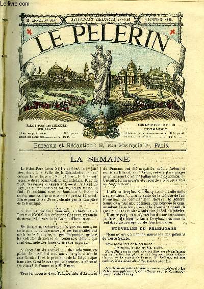 Le Plerin n 1097 - Lettres d'un plerin par A. Barbier, La catastrophe du page de Roussillon, Enfants d'Apollon, Plaisirs d'hiver, Chaumont sur Loire en 1870, La nouvelle cathdrale de Tunis