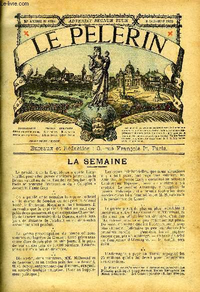 Le Plerin n 1188 - La grve, Une boue de l'expdition Andre, La haute cour, Au transvaal, Le talisman du comte Roger (suite et fin)