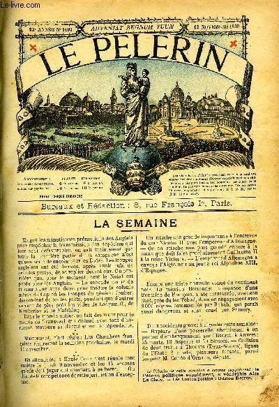 Le Plerin n 1193 - L'exposition, Guerre du Transvaal, Lettre ouverte du vieux gnral Joubert des Bors a la reine Victoria, Projet grandiose, un plerin international a Paray le Monial en 1900, La confession du vieux mendiant