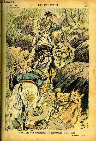 Le Plerin n 1209 - Les cavaliers Boers franchissant les escarpements des montagnes, Le cardinal Lavigerie, Dfaite du Sultan Rabah, Exploits de deux lphants, Le voile de sainte Agathe, Le baiser de Saint Joseph par E. Imbert