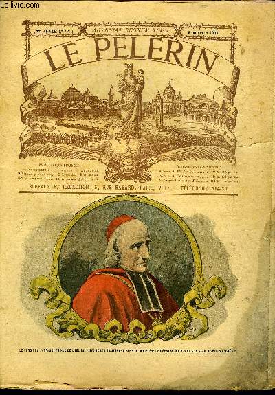 Le Plerin n 1349 - Le cardinal Perraud, Statue de villebois-mareuil, Une conversion, La fiance du dfunt (suite et fin) par Lud Georges Hamon