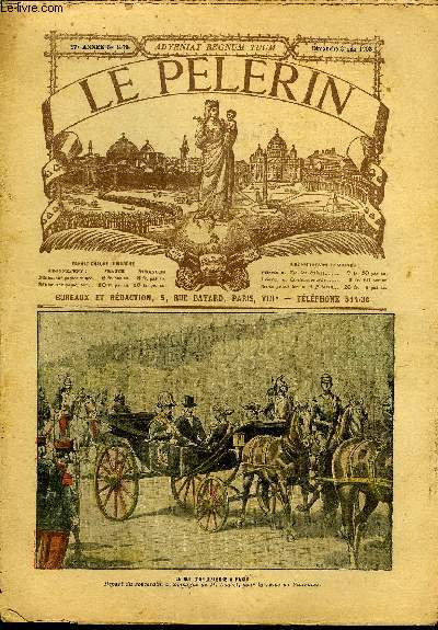 Le Plerin n 1374 - La dfense des proscrits, Le roi d'Angleterre a Paris, Une gurison, Sympathies, Noces de fer, La garnison de Saint Thobald par Jean Charlette