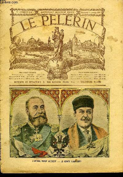 Le Plerin n 1401 - La Russie et le Japon, Un accident de chasse, A Notre Dame del Pilar, La guerre a Jsus Christ, Le feu au Vatican, Une chapelle expiatoire a Magenta