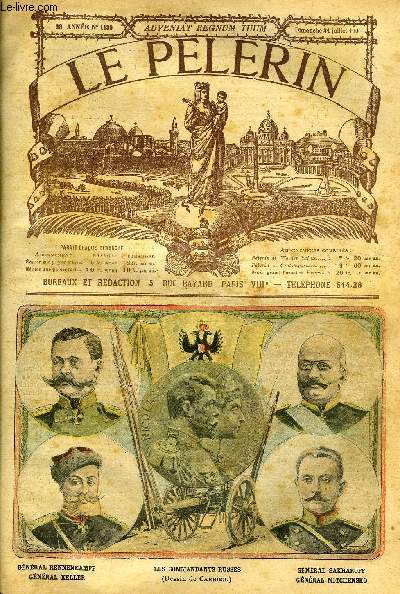 Le Plerin n 1439 - Le commandement russe, Le dsastre de Bozel, Au fond d'un lac, Croiss du purgatoire, M. Georges Motte, Le muse de la guerre civile par Henriot
