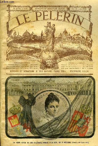Le Plerin n 1452 - La princesse des asturies, A la cour de Saxe, La fillette aux songes graves par L. Georges Hamon, Le colosse d'argile (suite) par Jean Desmauvrets