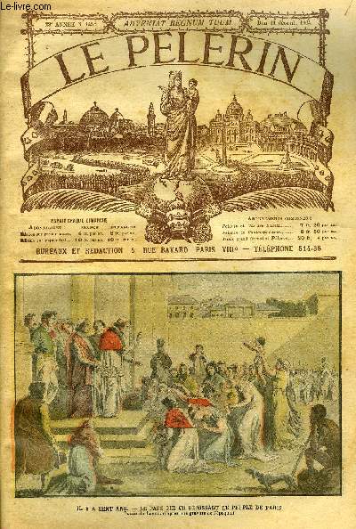 Le Plerin n 1458 - Il y a cent ans, En Mandchourie, Au fond de la mer, La saison des marrons a Marseille, Le colosse d'argile (suite)