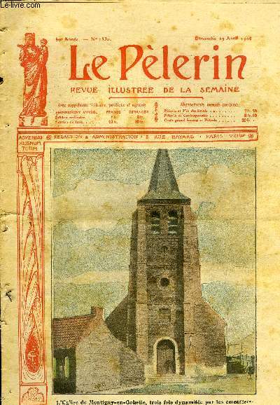 Le Plerin n 1530 - L'glise de Montigny en Gohelle, trois fois dynamite par les meutiers, Les voltigeurs du triangle, Contre les glises, Solange de Morthone (suite)