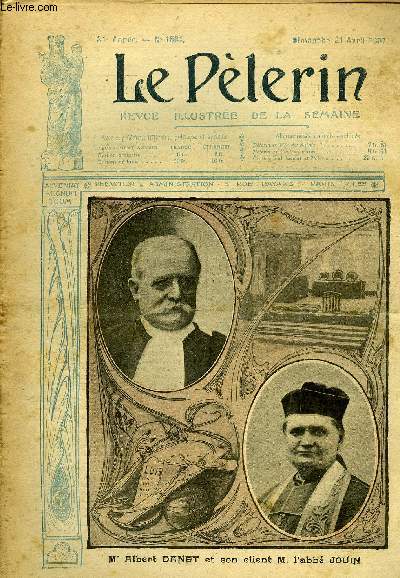 Le Plerin n 1581 - Me Albert Danet et son client M. l'abb Jouin, Nouveaux cardinaux, Un four, Les romanichels, Balarin pharmacien (suite) par Richard Manoir, Le job du Vallois