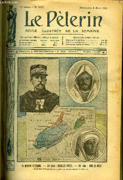 Le Plerin n 1627 - Au Maroc, En Portugal, La cour de Sville, Pour les marraines, L'hritier des ducs de Sailles (suite) par M. Delly, Pnitence de saint par Dom a. L'Huillier