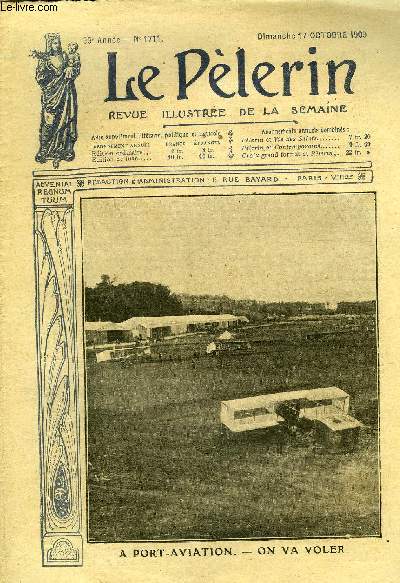 Le Plerin n 1711 - A Port-Aviation - on va voler, Le Mont Saint Michel, L'arme noire, Le capitaine Rex (suite) par Roger Duguet et Georges Thierry