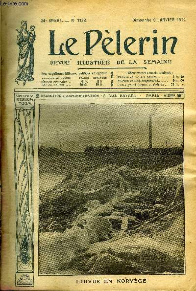 Le Plerin n 1723 - L'hiver en Norvge, Dirigeables et navires, Anniversaire, Le roi Ngre par Vendrennes, Coeur de Chrtienne (suite) par Marie le Mire