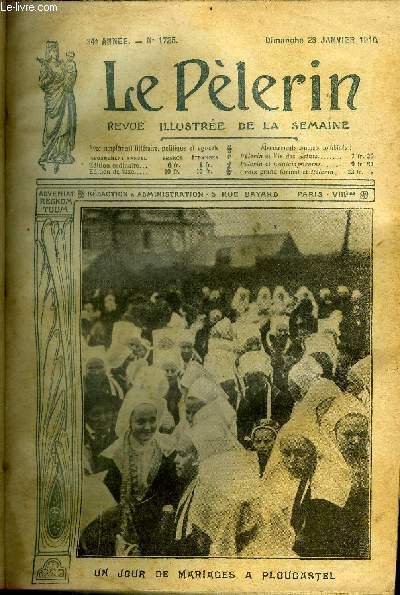 Le Plerin n 1725 - Un jour de mariages a Plougastel, Les lections anglaises, Cadeaux de rois, Hros espagnols, Coeur de chrtienne (suite) par Marie Le Mire
