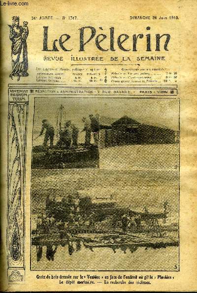 Le Plerin n 1747 - Autour du pluviose, Les scaphandriers, Un nouveau submersible, Mission ottomane, Quarante ans aprs, Coeur de chrtienne (suite) par Marie le Mire