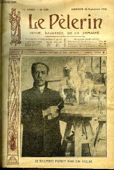 Le Plerin n 1760 - Le sculpteur Frmiet dans son atelier, Aux grandes manoeuvres, Les ftes de Guigamp, Le millnaire de Cluny, Histoire de douane, Petite toile (suite) par Henry Franz